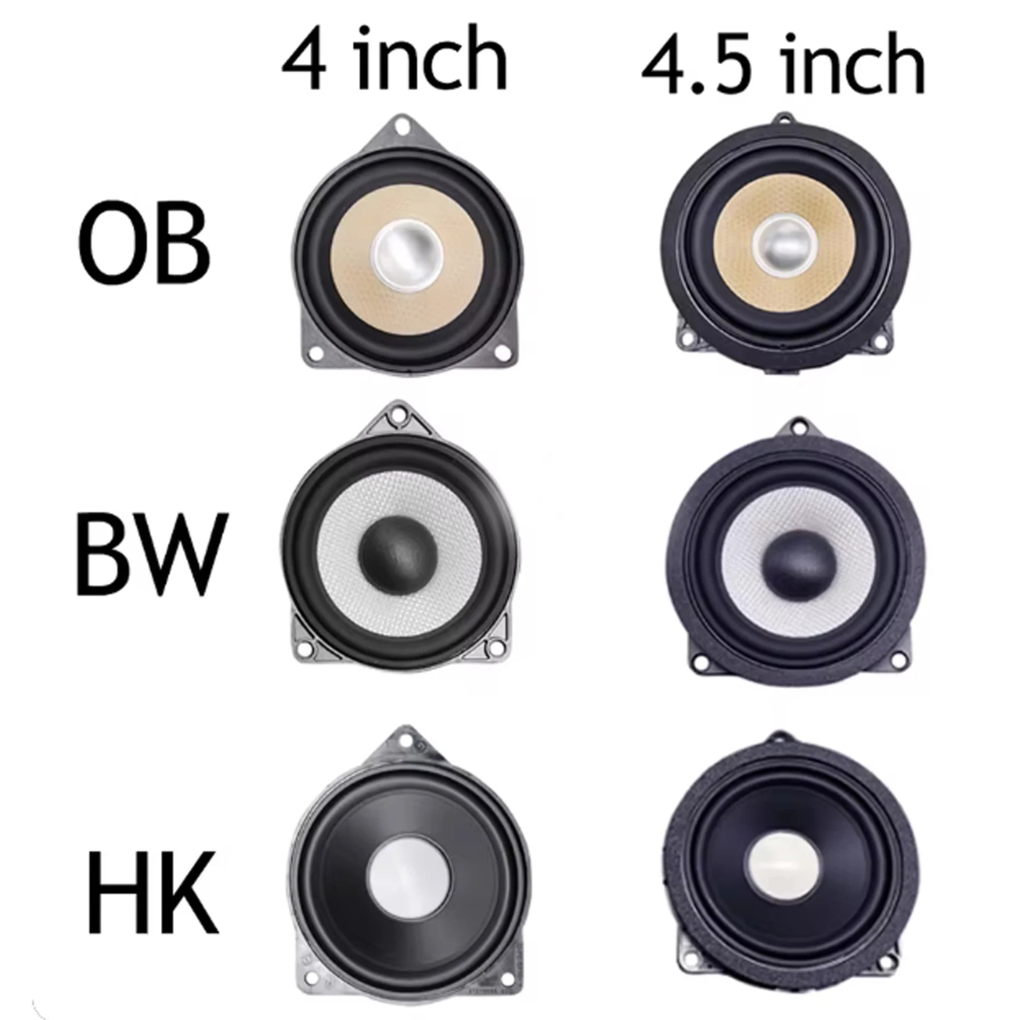 Car Midrange Speaker Tweeter Kit 4 Inch For BMW F10 F11 F15 F16 F20 F22 F23 F25 F26 F30 F32 F34 F47 F48 G20 G30 E60 E90