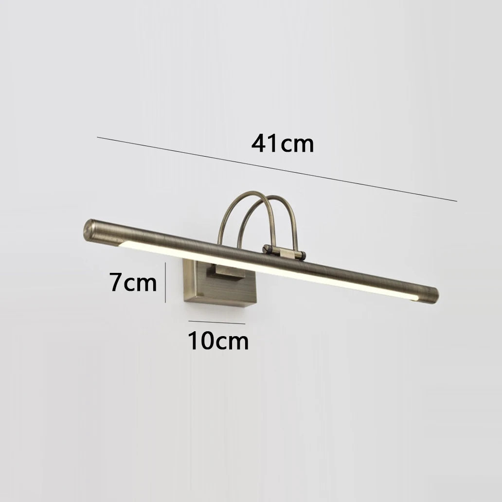 Retro Design Mirror Indoor Wall Lamp Metal Material Acrylic Lampshade Plating Body Sconce Light LED Hotel Bathroom Decor Lustres