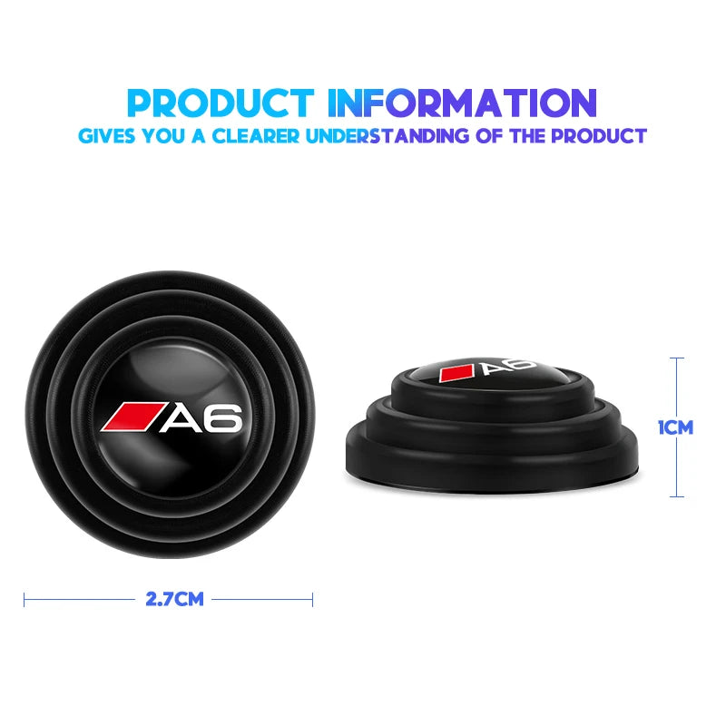 4Pcs Car Door Anti-shock Pad Anti-noise Buffer Gasket Auto Interior For Audi A1 A2 A3 A4 A5 A6 A7 A8 Q1 Q2 Q3 Q4 Q5 Q6 Q7 Q8 RS3