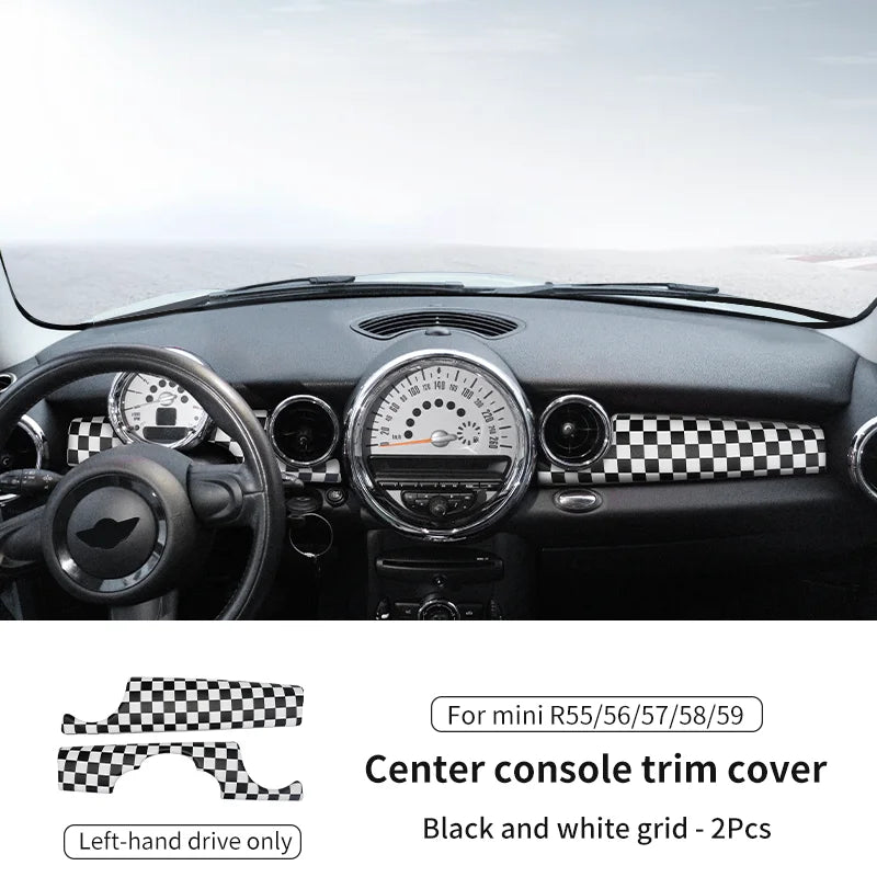 Car Dashboard Decal Leather Sticker For Mini Cooper R56 R55 R54 R57 R58 R59 Car Accessories Styling Only Left handdrive