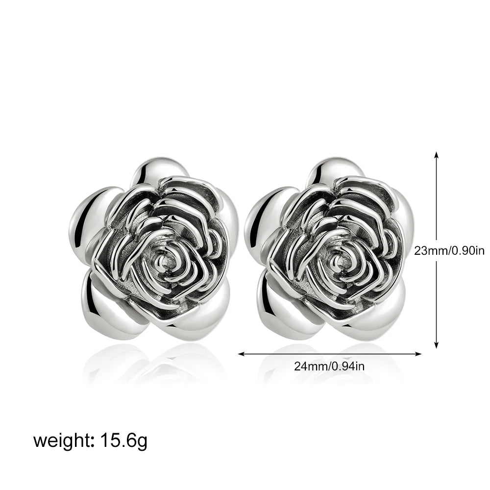 Trendy Stainless Steel Multilayer Circle Twist Knot Earrings for Women Texture Mixed Color Gold Plated Statement Earring Bijoux