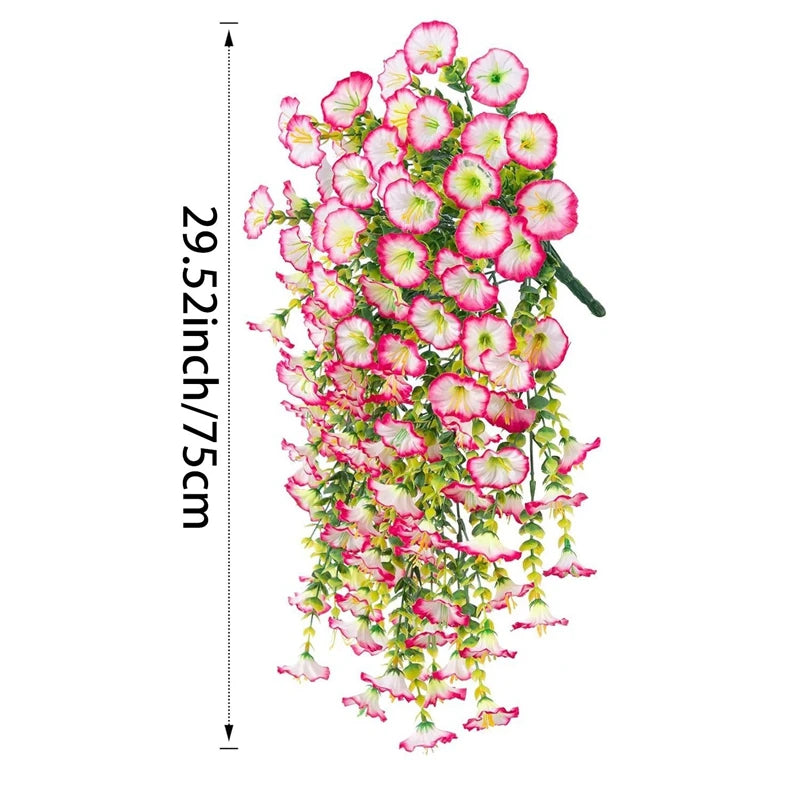 Artificial Plants and Flowers Artificial Hanging Flower UV Resistant Garden Yard Balcony Fake Plant Wedding Party Outdoor Decor