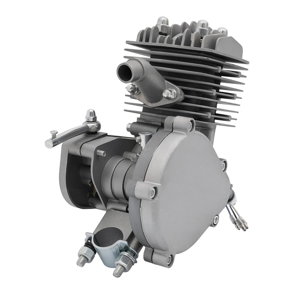 80cc 2-Stroke Bicycle Gas Engine Kit,40km/h Petrol Motorized Bike Motor with 2L Tank,Fit for 26/28 Inch Bicycles,180kg Load