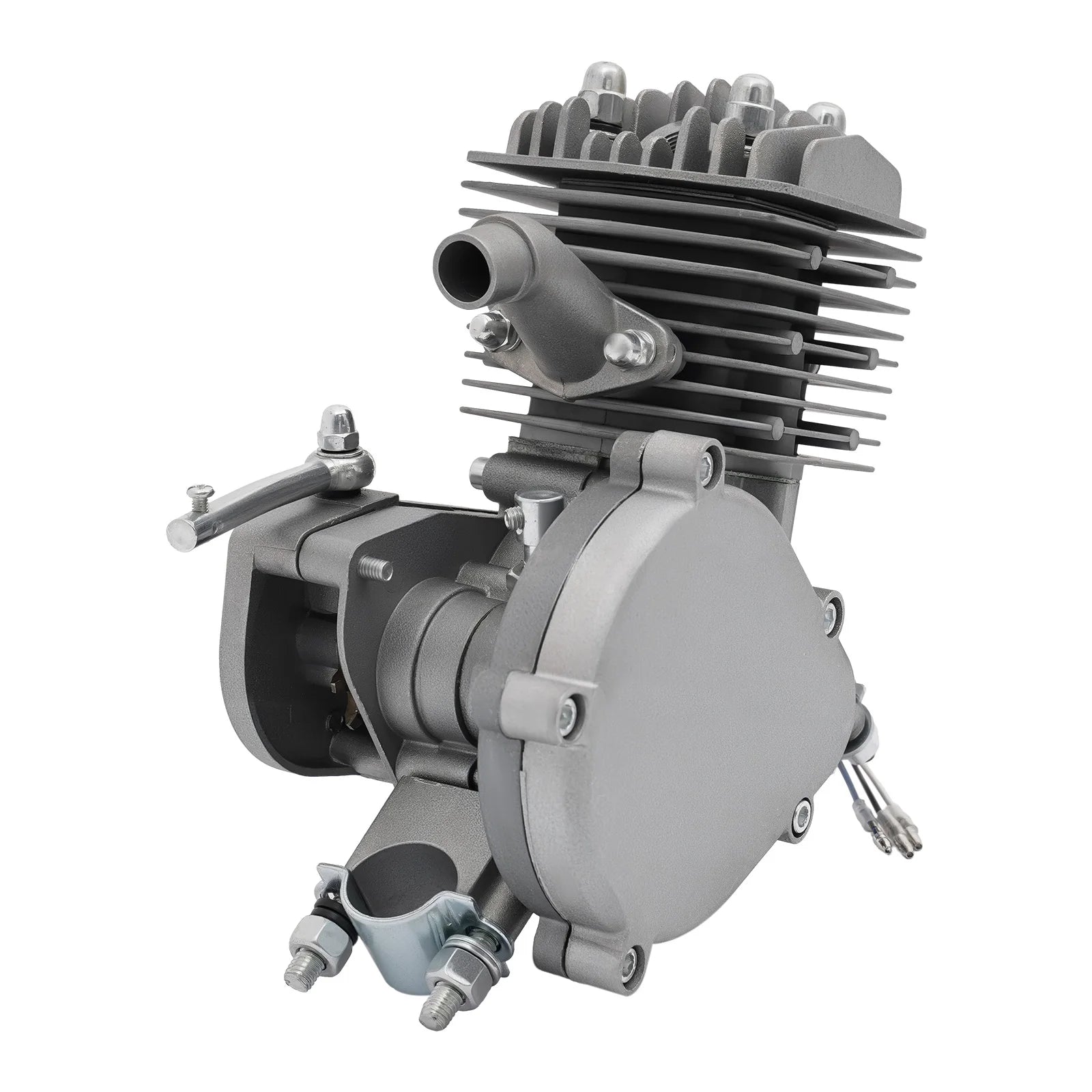 80cc 2-Stroke Bicycle Gas Engine Kit,40km/h Petrol Motorized Bike Motor with 2L Tank,Fit for 26/28 Inch Bicycles,180kg Load