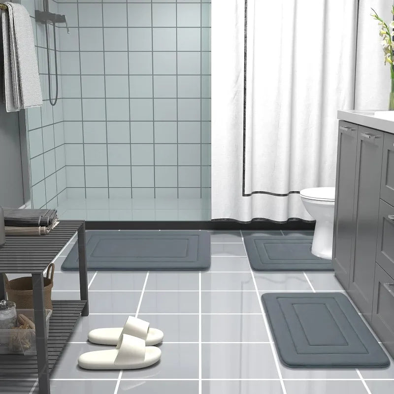 1pc Absorbent Non-Slip Bath Mat | Comfortable Standing Pad for Living Room, Bedroom