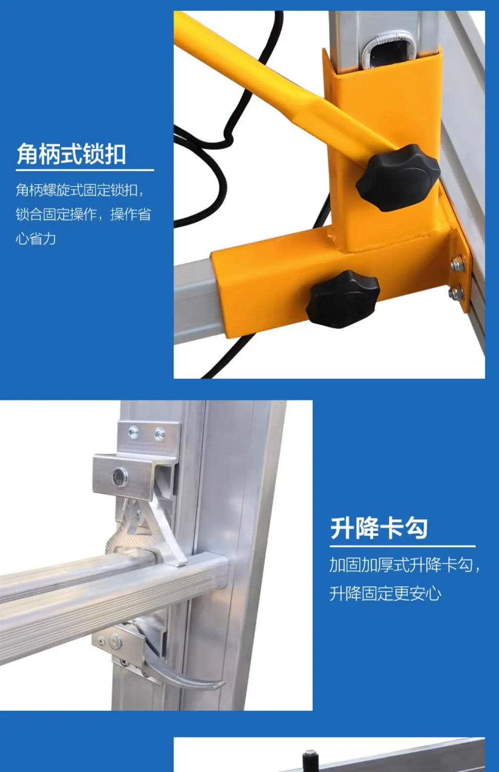 Aluminum alloy scaffolding movable telescopic scaffold factory direct folding engineering ladder platform.