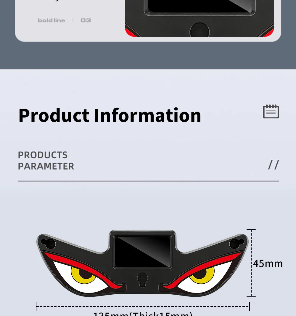 Monster Eye Antenna Flash Light Solar Car Decoration Demon Light Universal Roof Anti-Rear-End Demon Eye Modification
