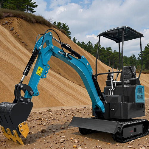 1.2 Ton Mini Excavator Epa Euro5 Small Crawler Digger Machine For Garden Mini Digger Reinforced Chassis For Home Use