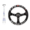 JDM 326 Racing Steering Wheel Leather Embroidery Aluminum Alloy Car modified Universal Steering Wheel with 6 Hole