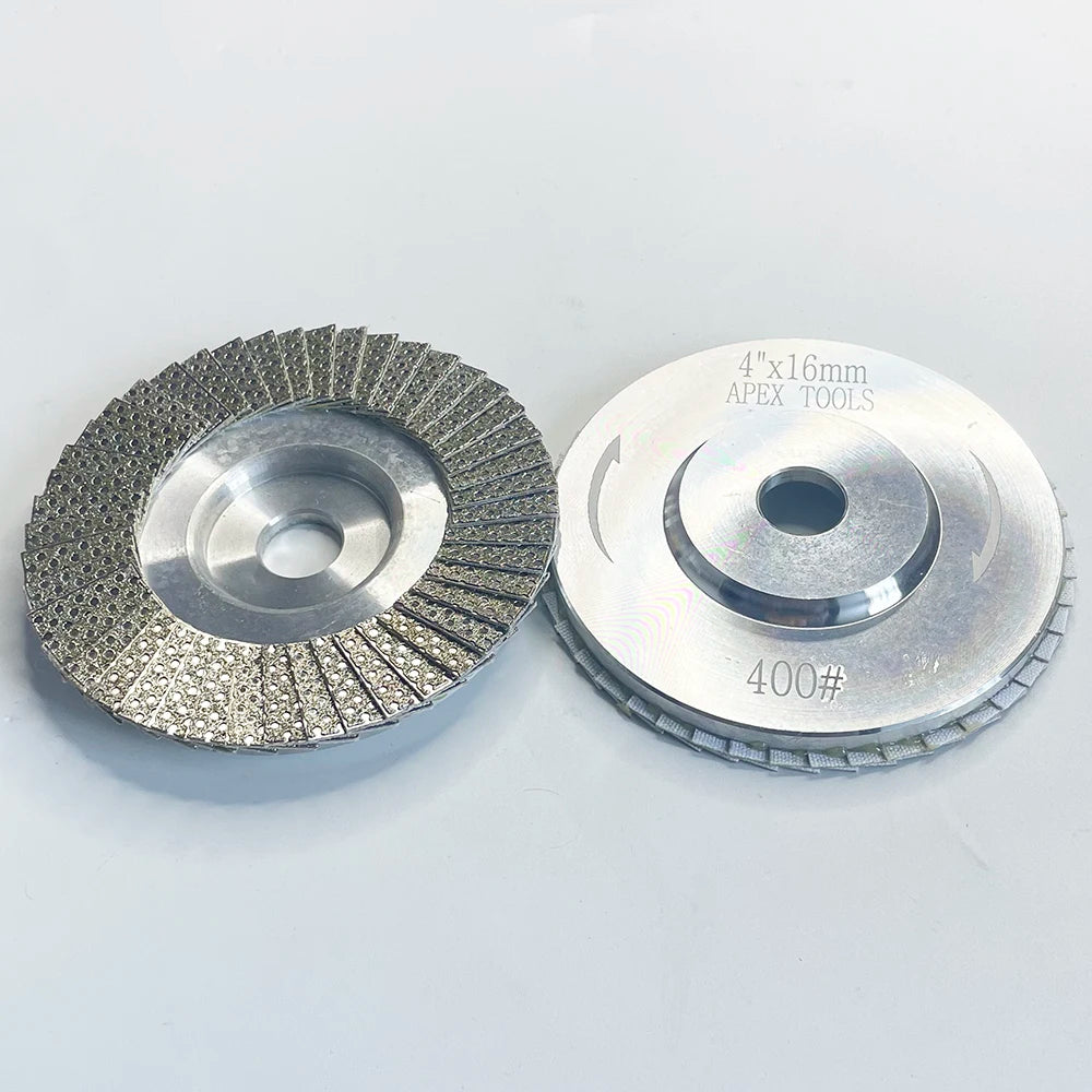4" 100mm Diamond Flap Disc Electroplated Grinding Wheel For Polishing Marble Granite Stone Abrasive Tool For Ceramic Tile