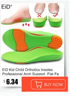 EiD New Arch Support 25mm Orthotic insole Black Leather orthotics Insoles for Flat Foot O/X Leg Corrected Shoe Sole insert pads