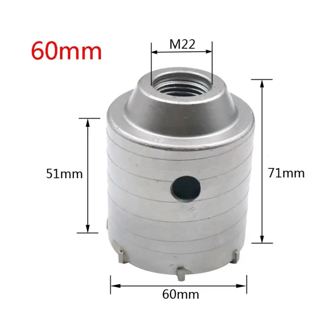 40mm-60mm Concrete Hole Saw Round Shaft Metal Cutting Masonry Construction Tool Heavy Duty High Strength