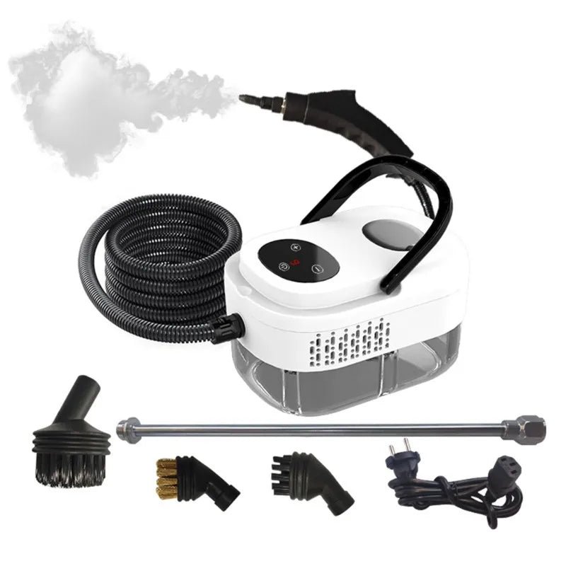 1500W Steam Cleaner High Temperature Pressure Washer Steam Cleaning Machine For Airconditioning Car Hood 1200Ml EU Plug
