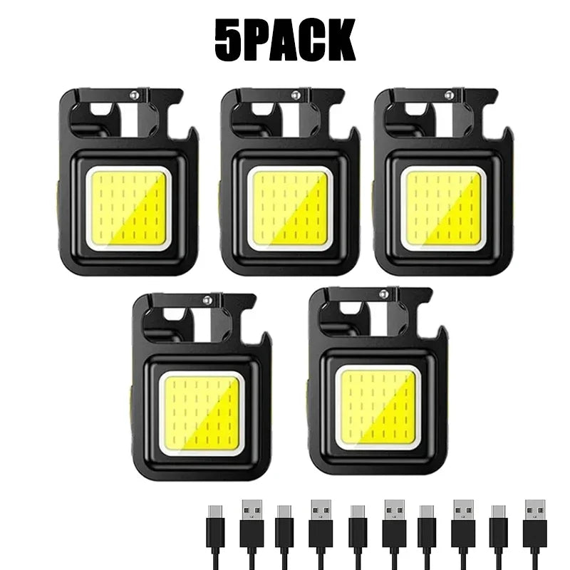 Mini USB Rechargeable Keychain Light