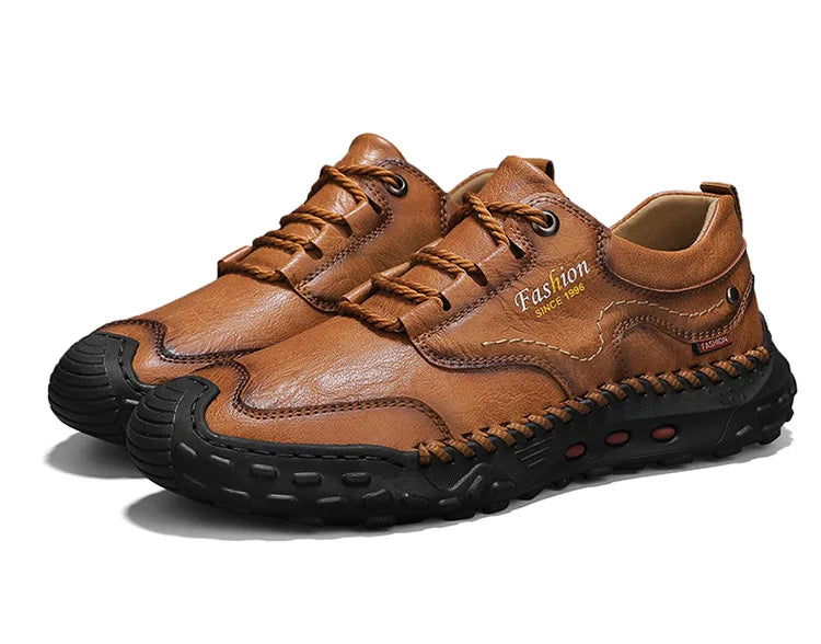 New Genuine Leather Mens Casual Shoes Fashion Lace Up Business Oxford Shoes for Men Outdoor Walking Sport Shoes Tennis Masculino