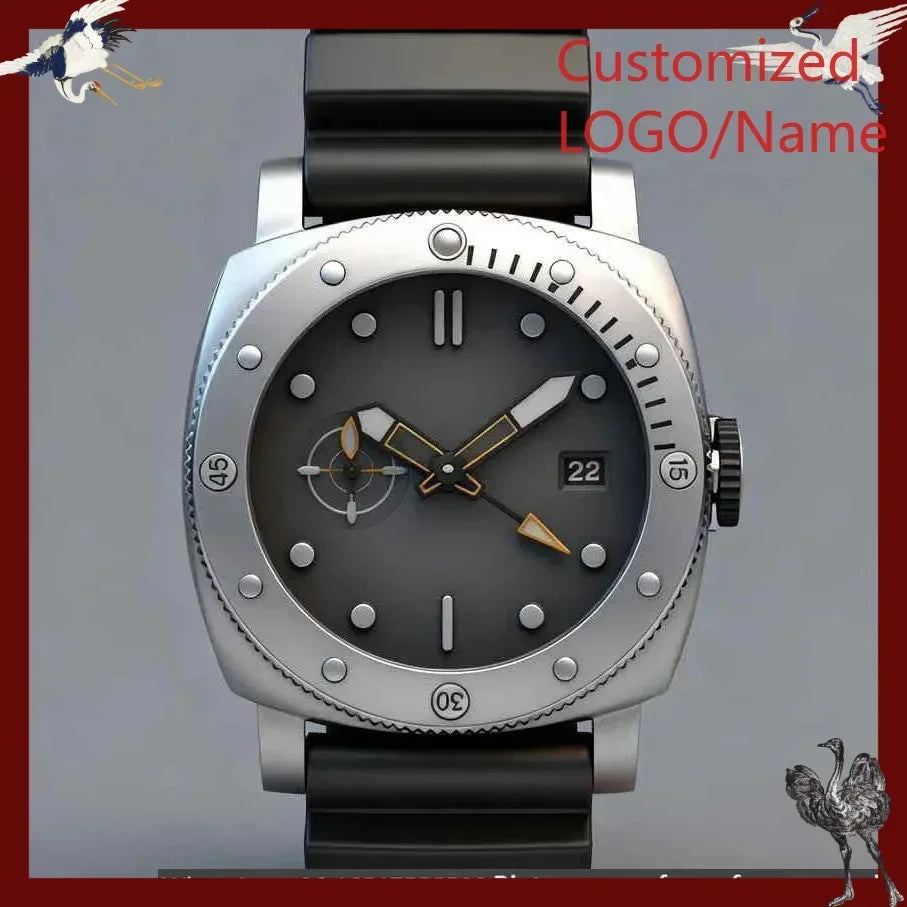 A186. Store Customized Watches 46mm men's watch, made of 904L steel, automatic movement