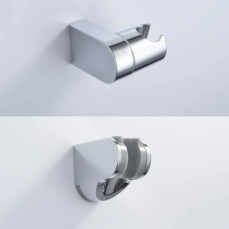 1 support de pomme de douche mural en ABS, supports de montage de douche réglables, base de fixation de pommeau de douche, accessoires de salle de bain