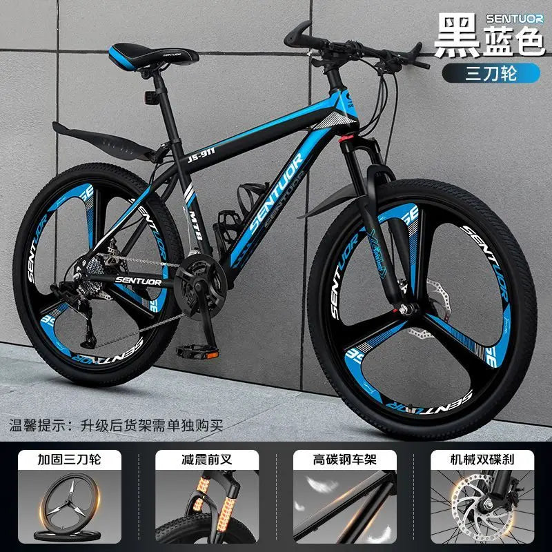 Mountain bikes for adults variable speed off-road racing shock-absorbing bikes for adults boys girls and students aged 8 to 15