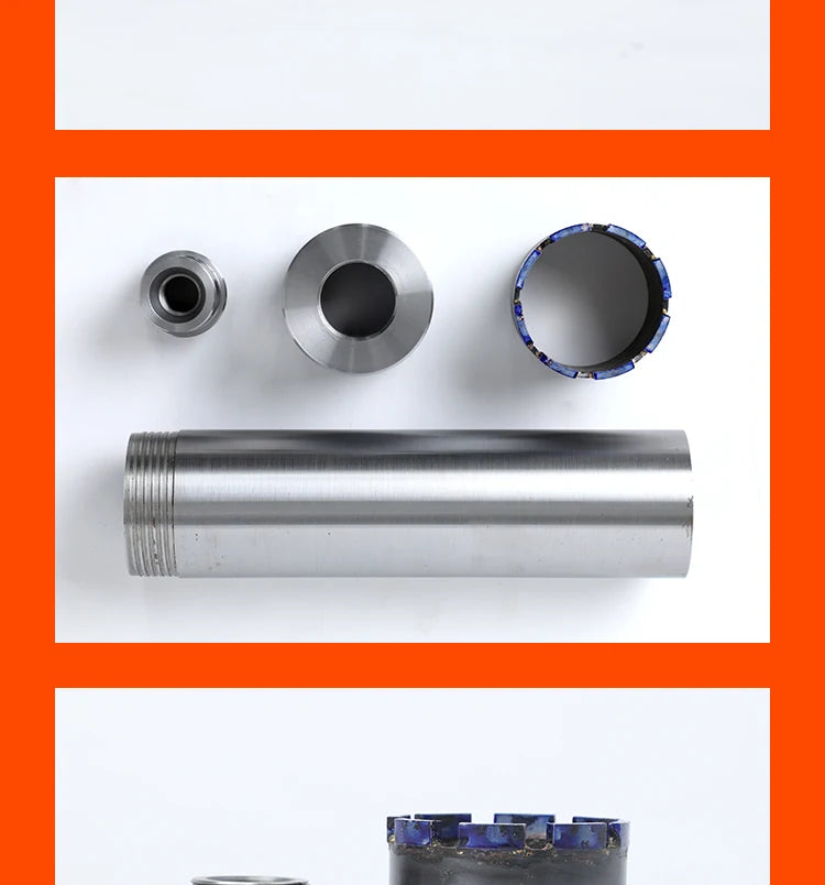 LAANCI Thread M22 1 1/4UNC Diamond Core Extended drill bit for Reinforced Concrete 25-400mm Total Length 420mm Punching Holes