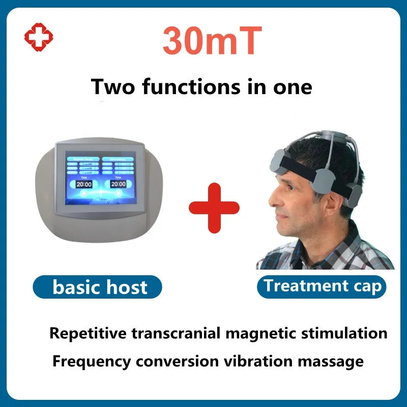 RTMS repetitive transcranial magnetic stimulator for insomnia stroke  depression anxiety schizophrenia autism HYPERactivity