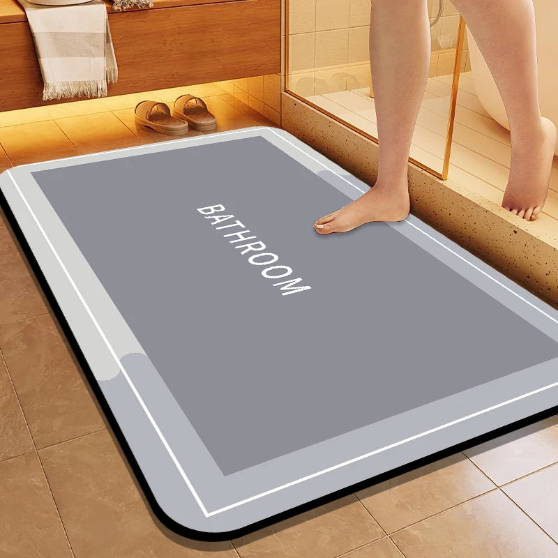Minimalist style bathroom absorbent pad, machine washable kitchen floor mat, indoor and outdoor door mat, bedroom small carpet