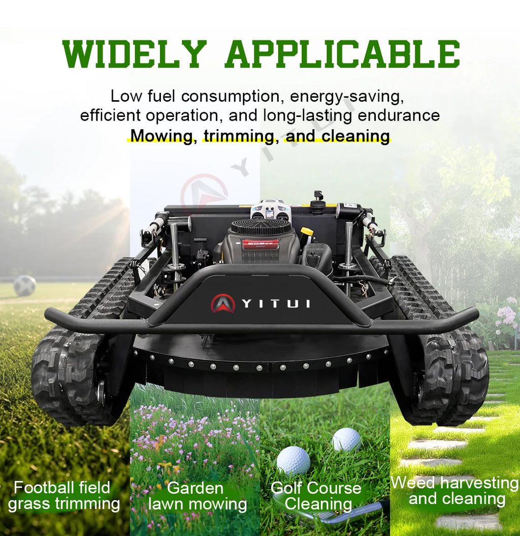 Customized Long-battery-life Remote Control Lawn Mower Removal Large Remote-Controlled Lawn Mower Climbing-capable Lawn Mower