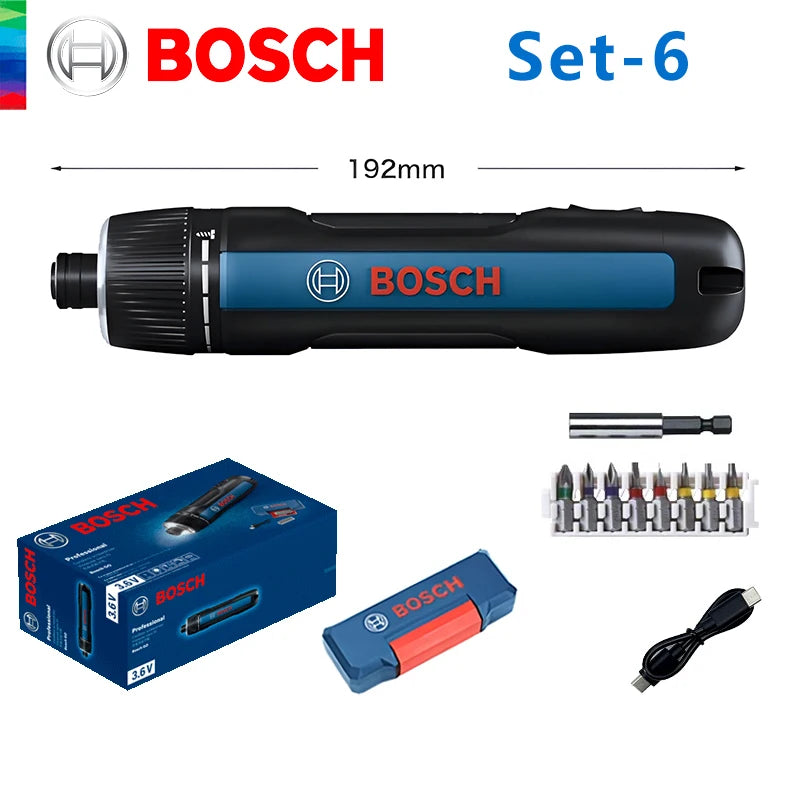 BOSCH GO 3 Tournevis sans fil 3,6V Batterie Lithium-ion Perceuse sans fil rechargeable avec boîte Kit d'outils professionnels Bosch GO3