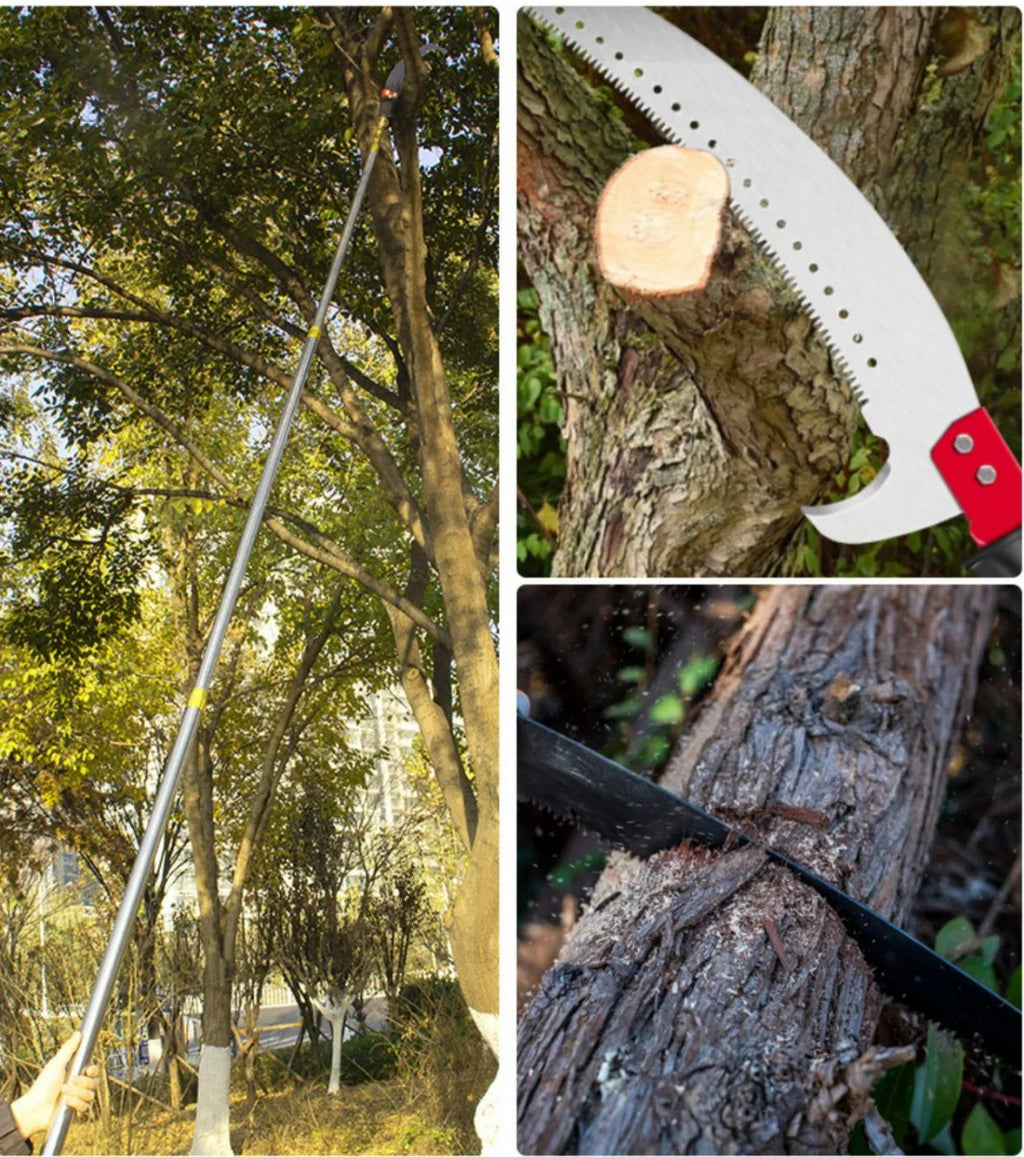 3 M long telescopic rod pruning saw portable garden fruit tree pruning tool multi-functional high altitude high branch saw