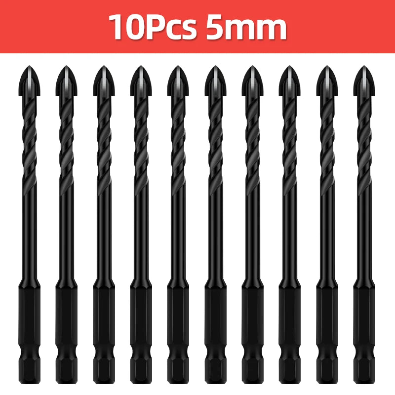 TOOLEYE Cross Hex Drill Bit Set
