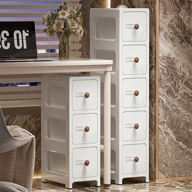 Home Narrow Space Storage Cabinet - Drawer Style - Kitchen Gap Cabinet - Bathroom Storage Cabinet - Bathroom Storage Unit
