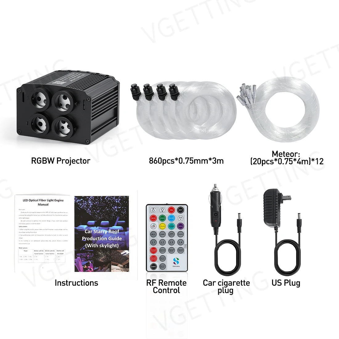 4-Port RGBW Meteor Star Light