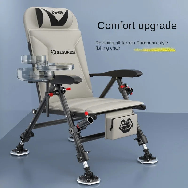 All Terrain European Fishing Chair Multi function Wild Diaotai Folding Portable Fishing Chair Can Be Reclining Fishing Chair