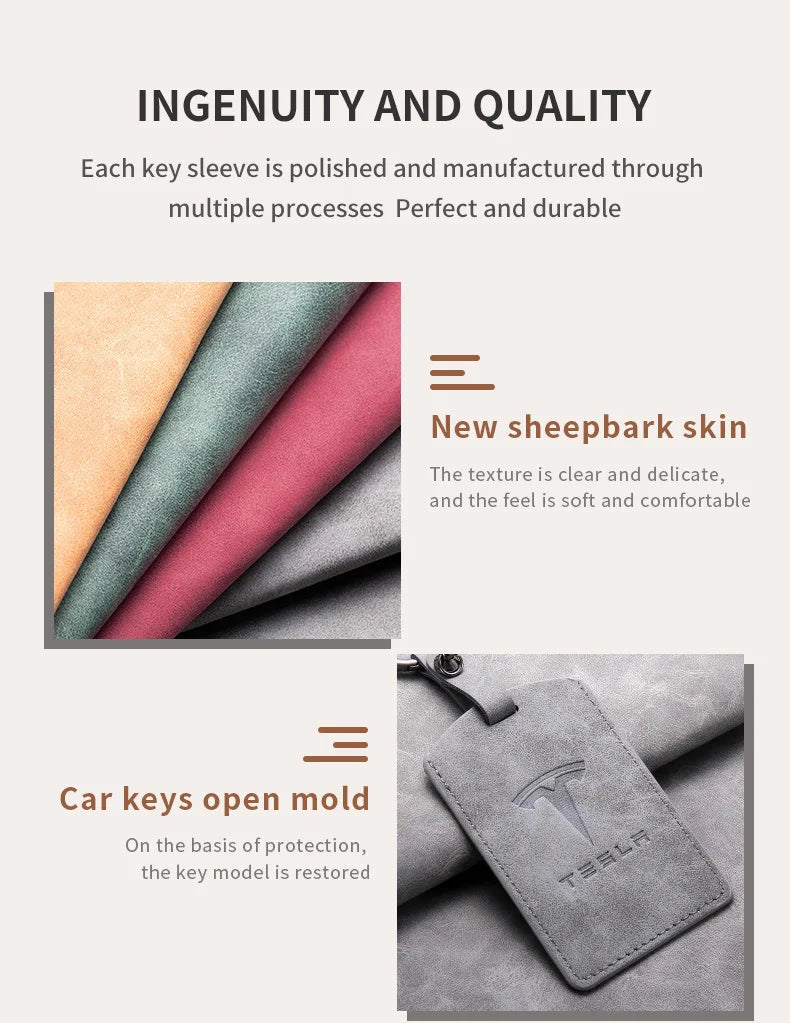 Car Smart Remote Key Card Cover Case Key Bag Shell Holder Protection For Tesla Model 3 Model Y 2020 Keychain Styling Accessories