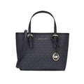 Sac fourre-tout porté main et croisé Michael Kors Ole Jet Set Travel Ultra Small en PVC imprimé avec cuir pour femme