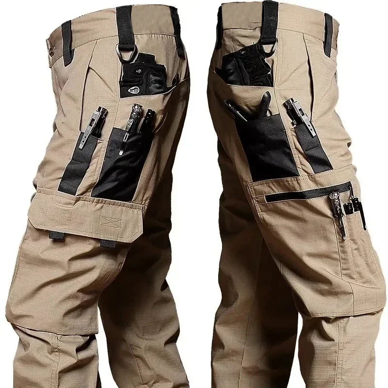 New Tactical Work Pants Men Outdoor Cargo Trousers Multi-pocket Waterproof Pant Autumn Spring Outdoor Workwear Hiking Trousers