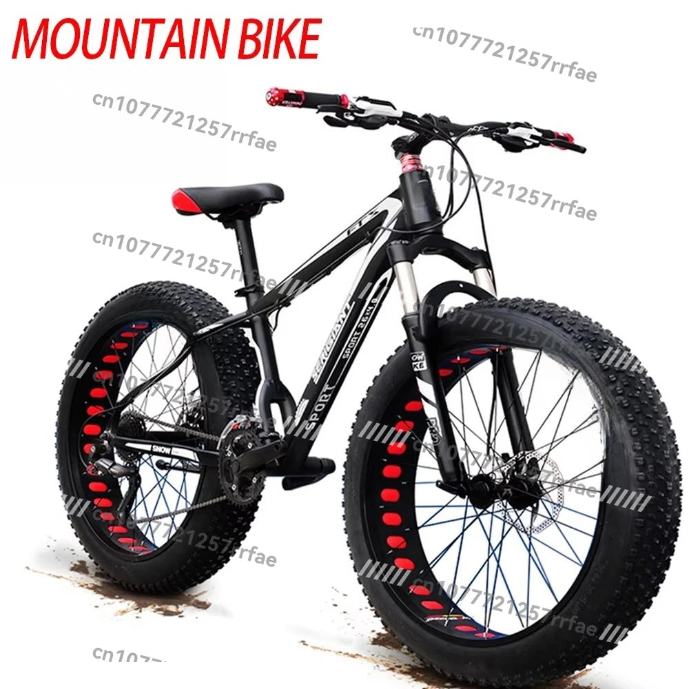 Direct From Factory Mountain Bike Fat Tire Snowmobile, Wholesale 20/26 Inch Snowmobile 4.0 Tire Bike