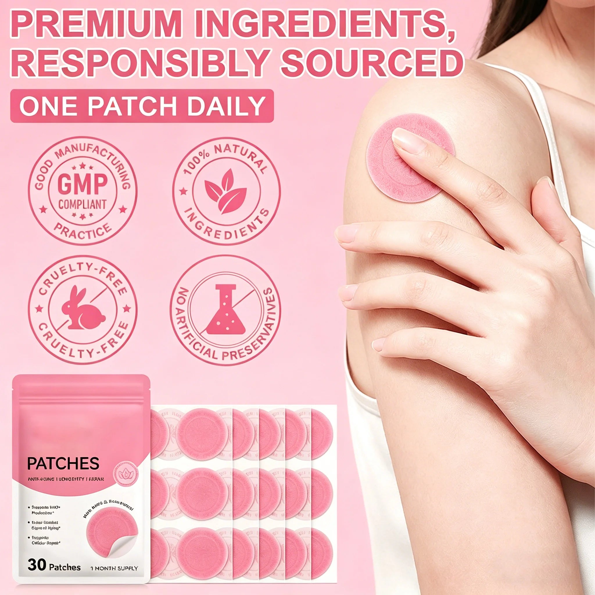 30PCS Weight Management Assistance Patch Easy To Use Body Weight Loss Sticker Body Care Patch.