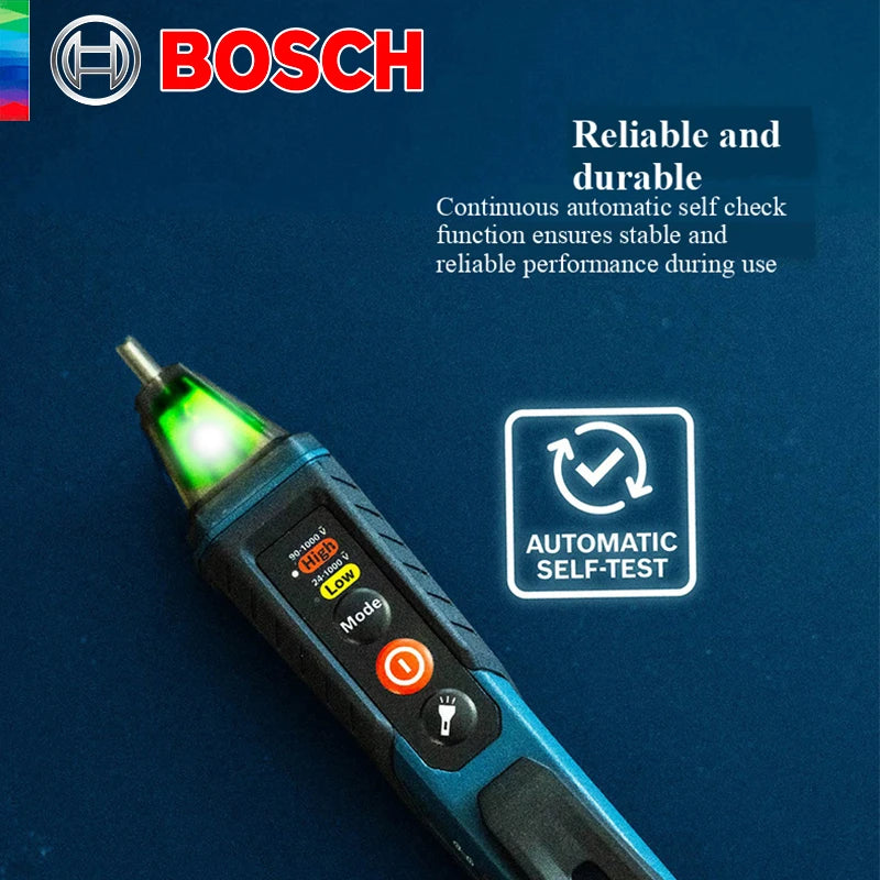 BOSCH GVD 1000-17 Testeur de tension sans contact professionnel auto-test indice IP67 accessoires d'outils électriques double tension
