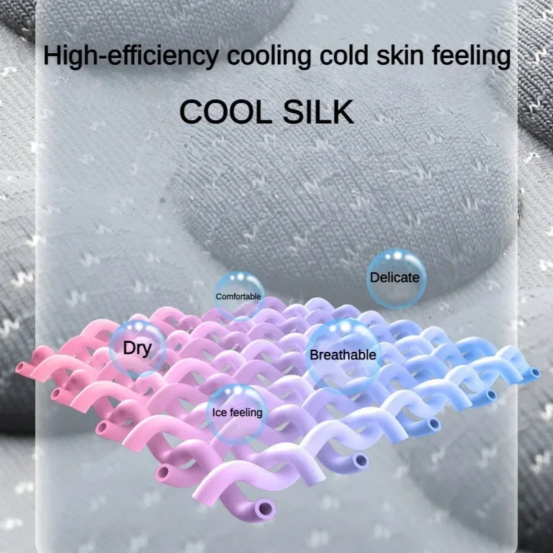 Ice Silk Breathable Car Seat Cover Summer Cooling Auto Seat Cushion Universal Chair Backrest Interior Protector seat cushion