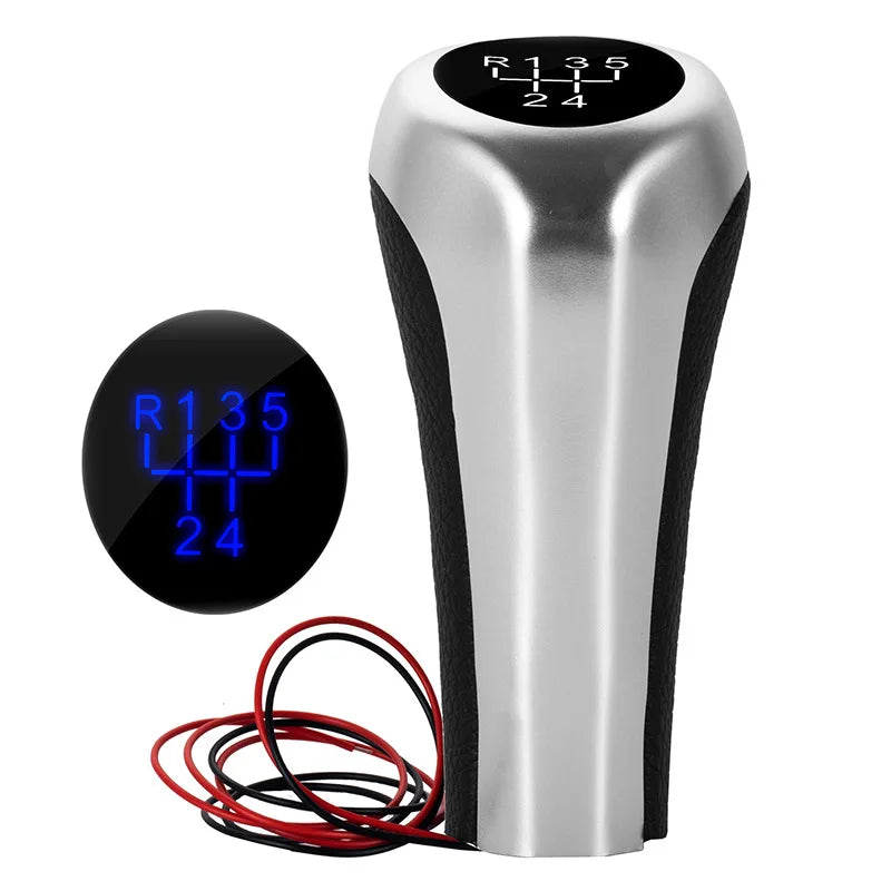 Bouton de levier de vitesses de voiture à LED 5/6 vitesses Levier de vitesses pour BMW F30 E60 E61 E28 E34 E39 X1 X3 E84 X4 F26 M3 M4 M5
