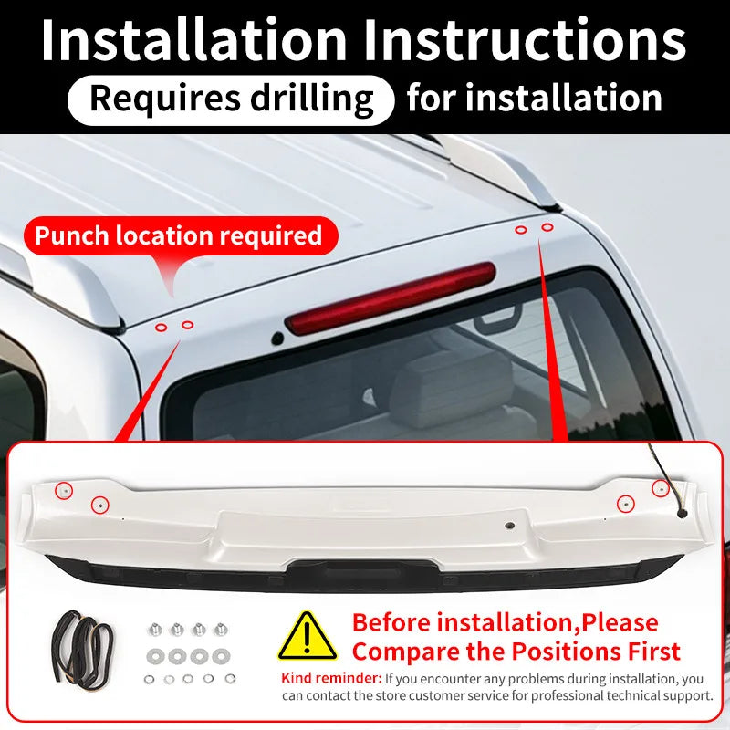 For 1998-2007 Lexus LX470 LX 470 Rear Trunk Spoiler Upgrade Vehicle Exterior Look Car Exterior Tuning Modification Accessories