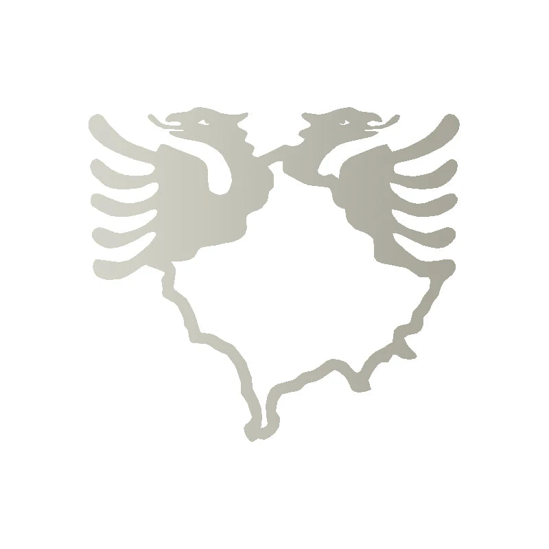 Kosovo Map Albania Double-Headed Eagle Vinyl Sticker Car Window Decor Laptop Decals for Apple MacBook Pro / Air Decoration