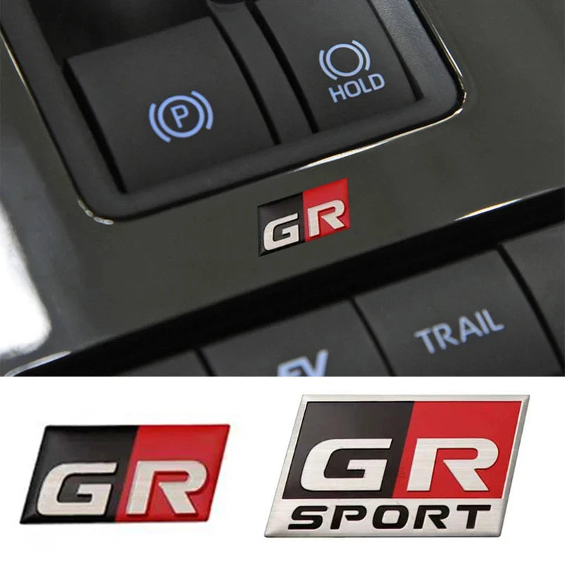 3D Metal Car Sticker Logo Labeling Emblem Badge Decals For Toyota GR Sport Gazoo Racing RAV4 C-HR Prado Auto Acces Accessories