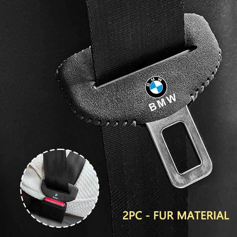 2pcs Car Seat Belt Cover Clip Anti-scratch Buckle Protective Cover For BMW X3 X5 M5 M3 E46 E90 E60 F10 E39 F30 E36 G30 E87 E70
