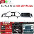 8.8 inch Left Hand Drive Android 14 For Audi A6 C6 2005-2011 Car Radio Wireless BT Carplay Qualcomm Snapdragon 680 Touch Screen