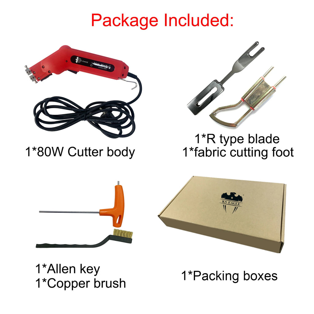 Thermal Knife Cloth Cutter Electric Heating Knife Kit Hot Knife Rope Cutter Fabric Cutter Ribbon Cutter Knife Webbing Cutting