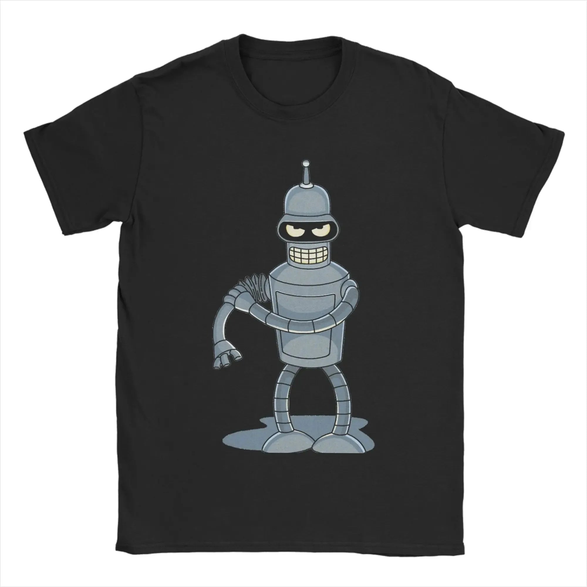 Hot Sale Futurama Bender Robot Peripherals Kill All Humans Funny Graphic Print T-shirt Men Women Cotton Oversized Summer New Tee