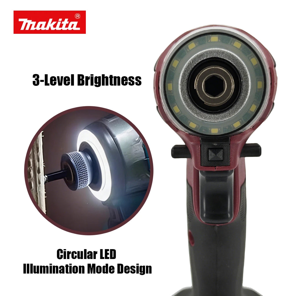 Makita 18V DTD173 Brushless Drill Power Tool Multicolor Home Improvement DIY 180Nm Electric Wood Bolt T-Mode