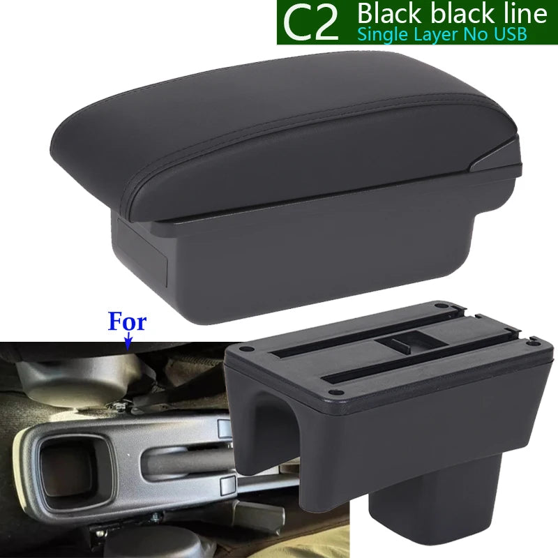 For SUZUKI Swift Armrest Box For Suzuki Swift Car Armrest Auto Storage Box Arm Bracing heighten Interior Details 2005-2025
