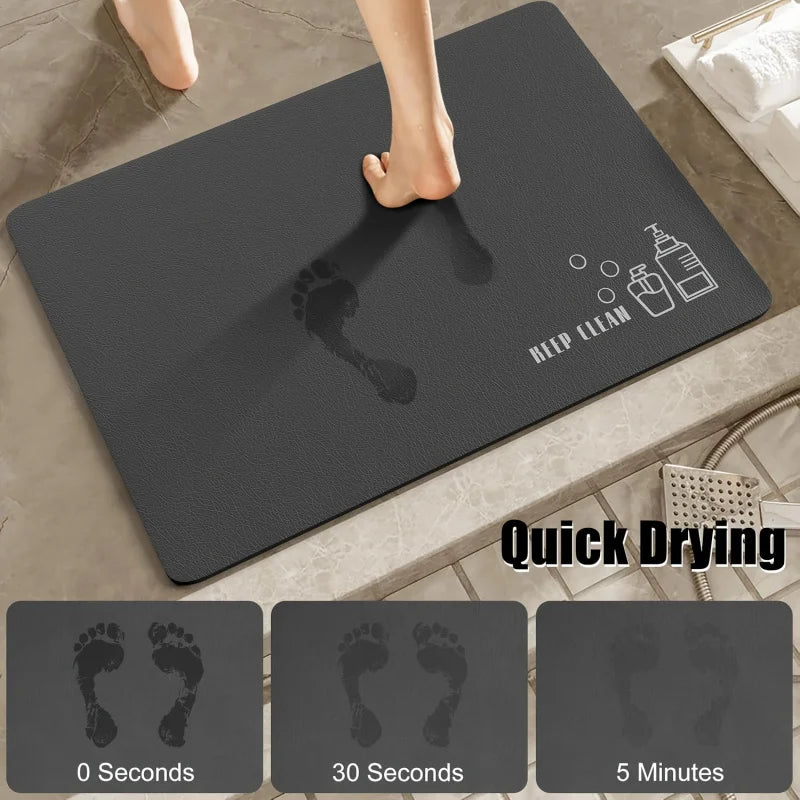 VIKAMA Nordic style minimalist style "KEEP CLEAN" bathroom shower room bathroom carpet anti slip and absorbent home decoration
